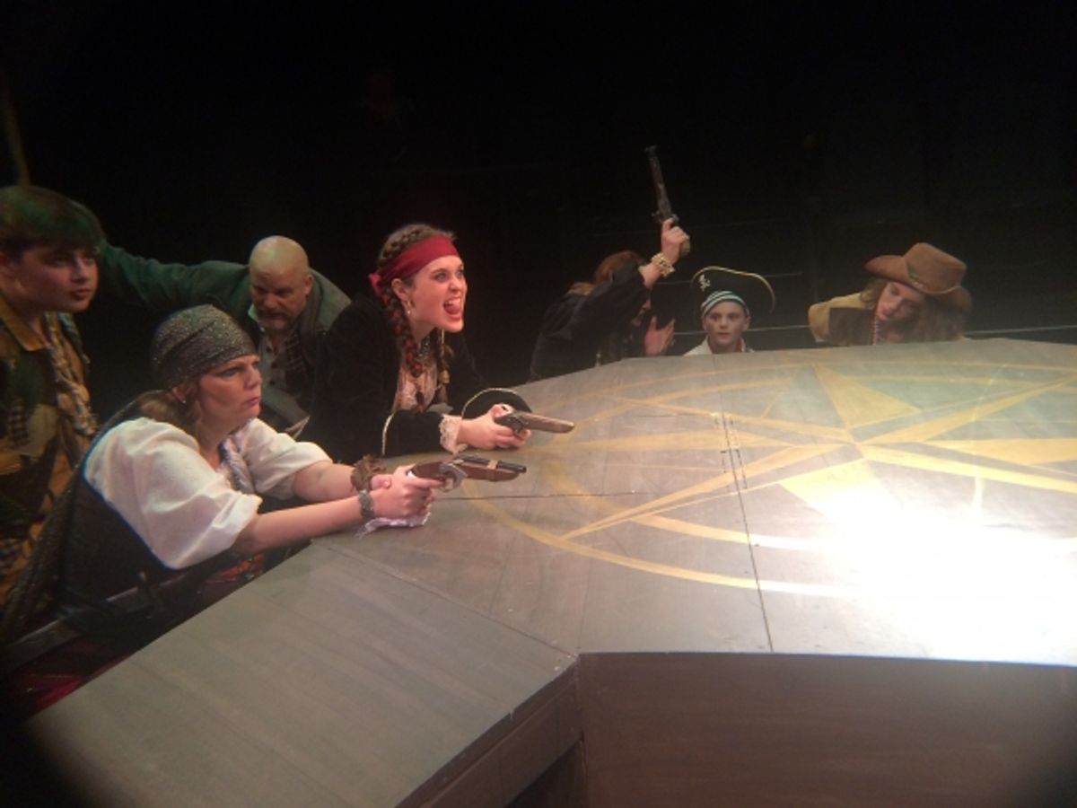 JOHN MUNN (Long John Silver) with the Ensemble Cast  at 